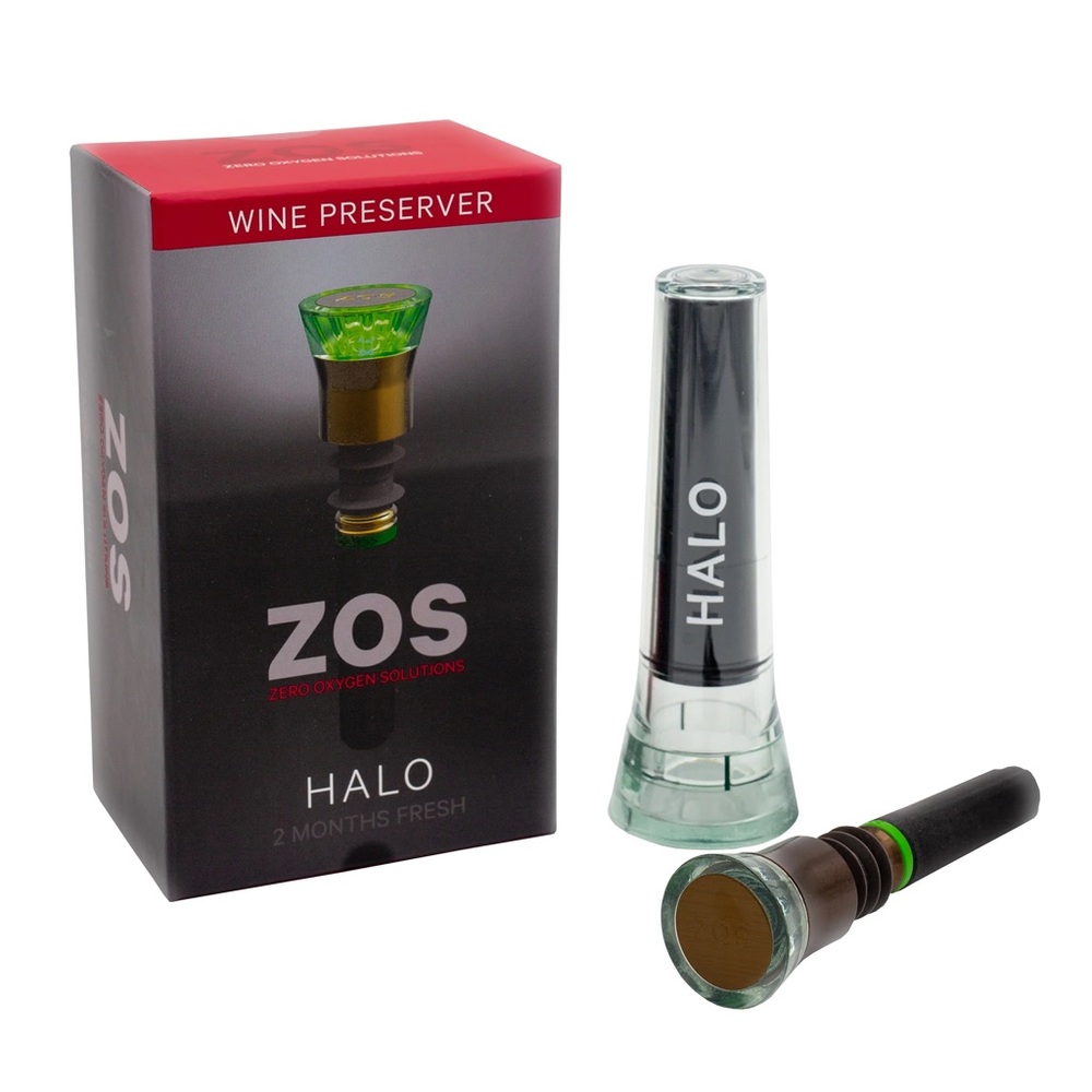 NIB! Zero Oxygen Solutions Halo Wine Preserver in Sealed Box